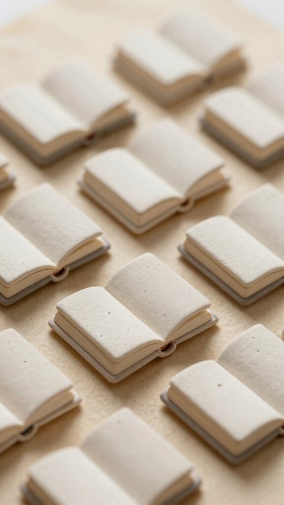 air dry clay tiny book charms