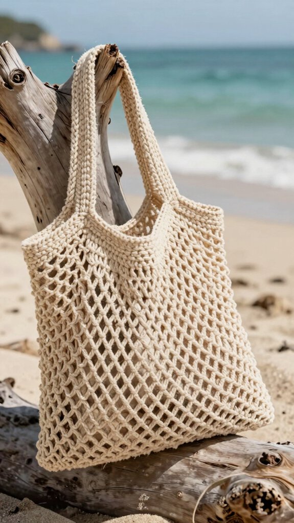 airy beginner crochet tote