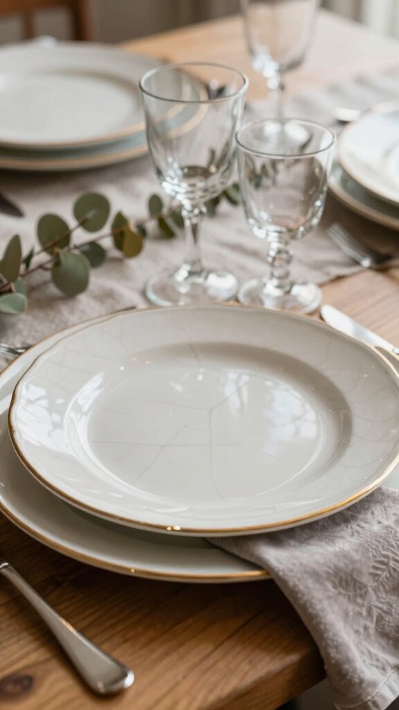 antique metallic charger makeover