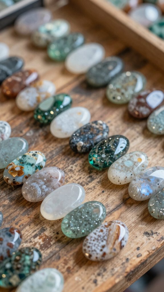 batchable glass stone magnet crafts