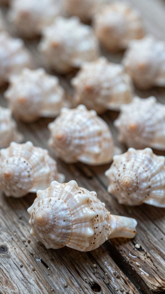 beach seashell collection display ideas