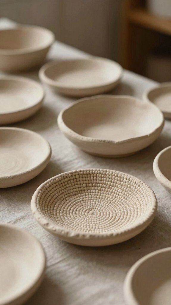 beaded clay trinket dish
