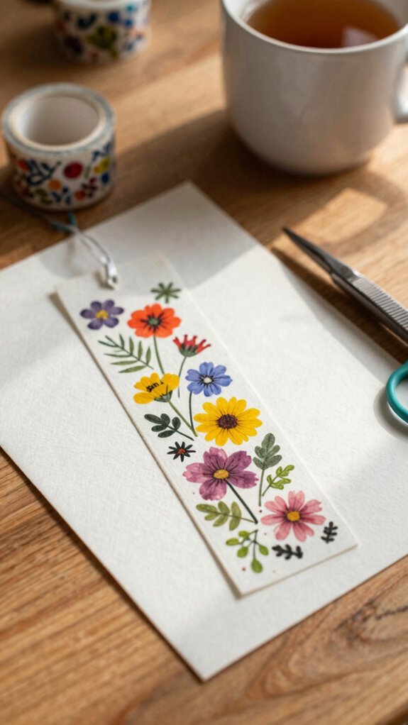beginner fabric scrap bookmarks