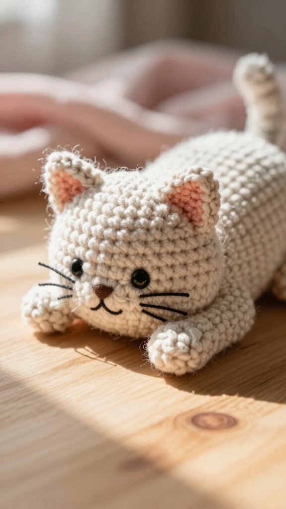 beginner friendly crochet cat pattern