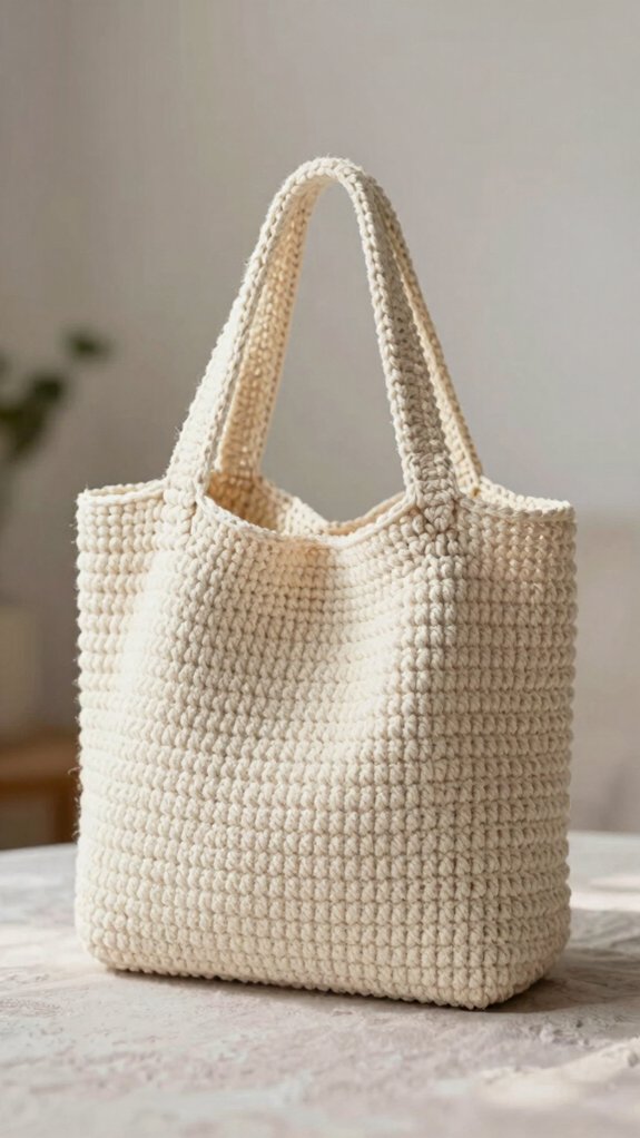 beginner friendly crochet tote bag