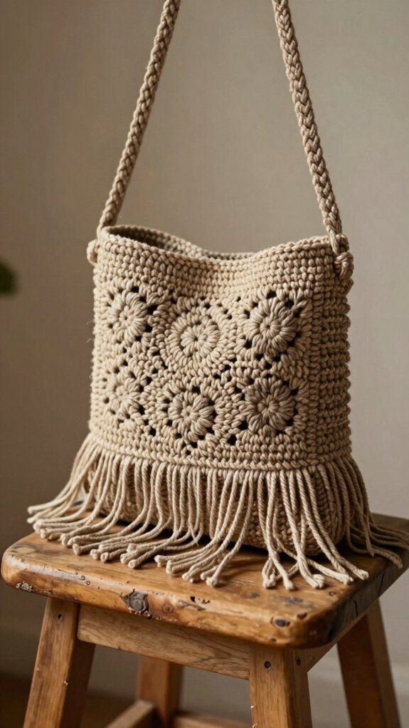 boho fringe crossbody charm