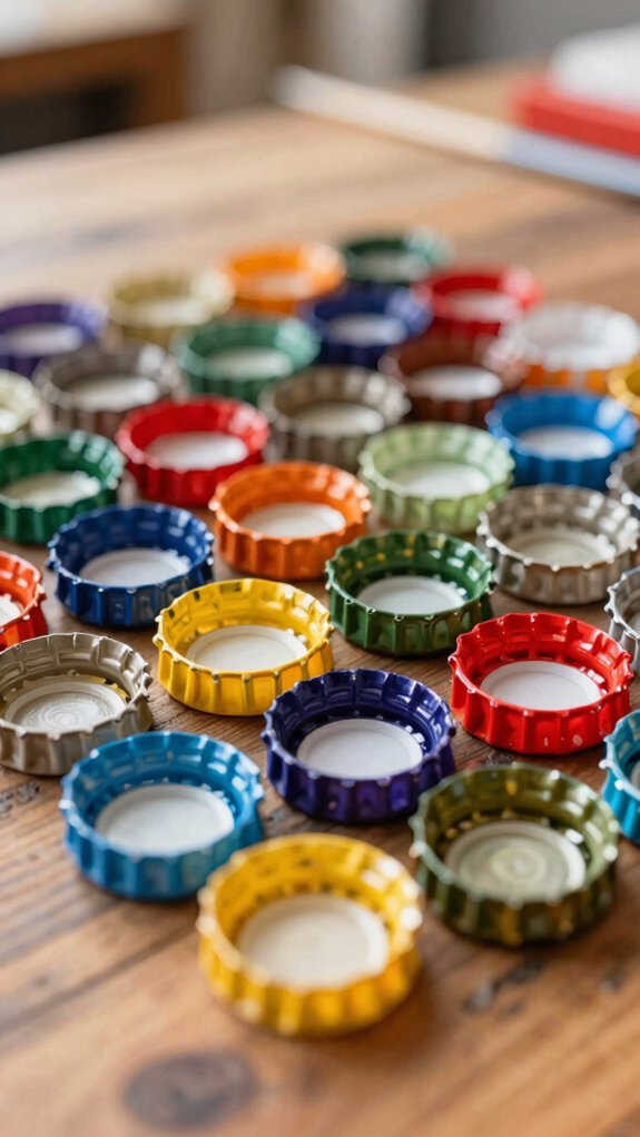 bottle cap mini photo frames
