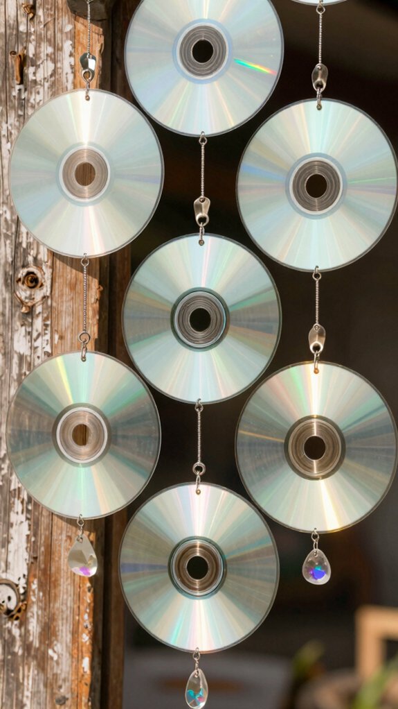 cd mosaic window light charm