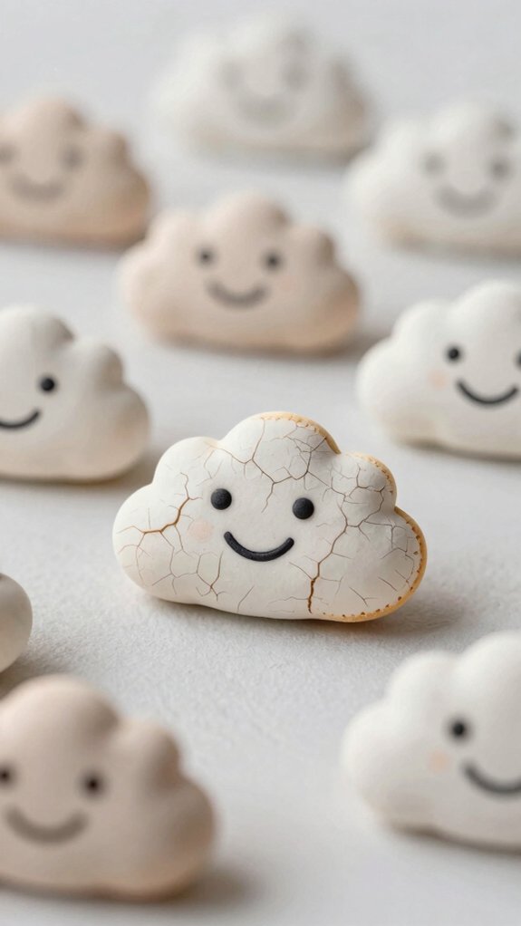 cheerful air dry clay clouds