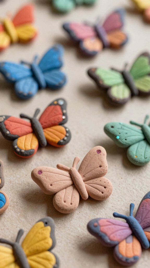 cheerful colorful butterfly charms