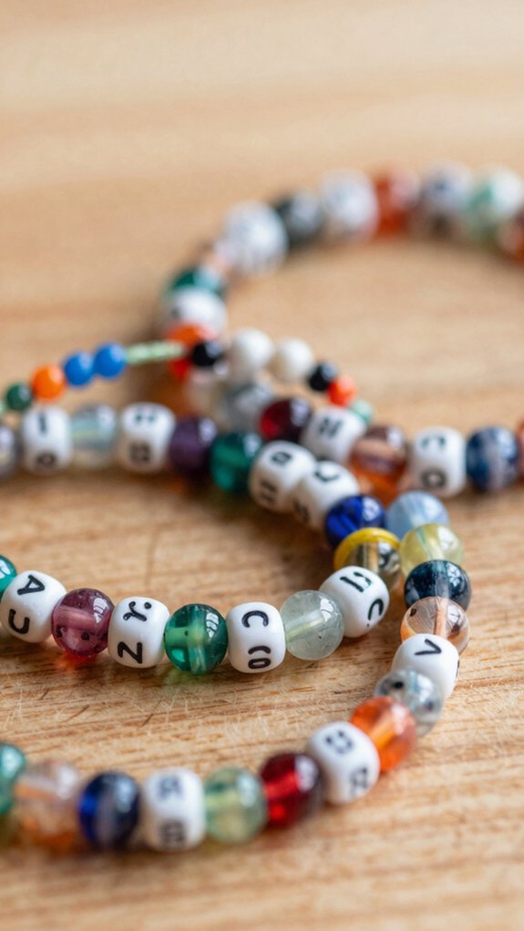 colorful beaded friendship bracelets