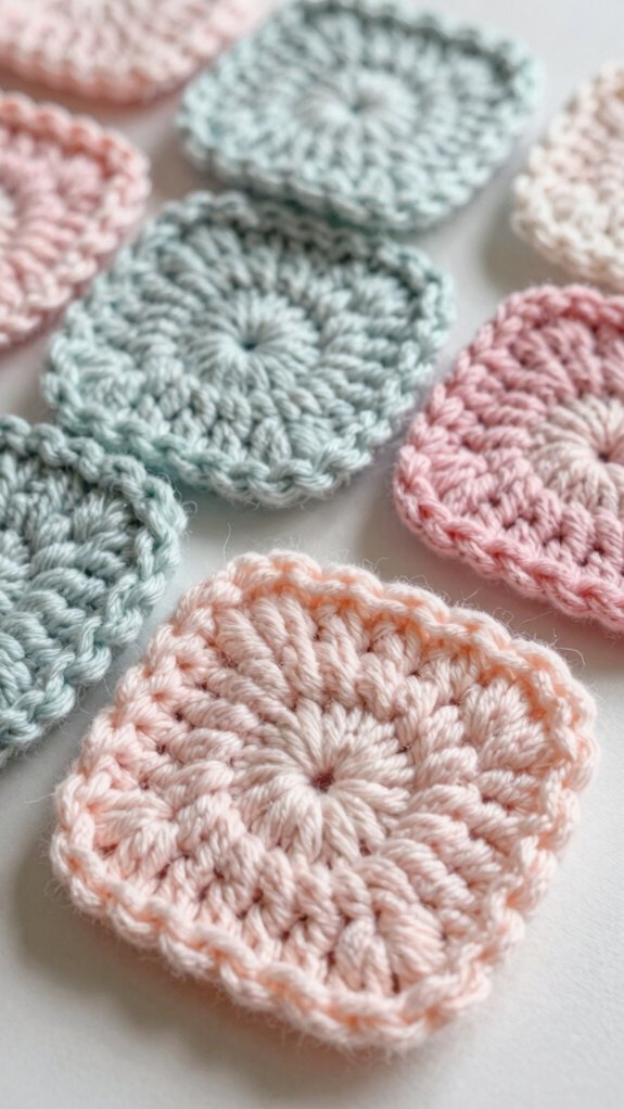 cozy puff stitch granny square