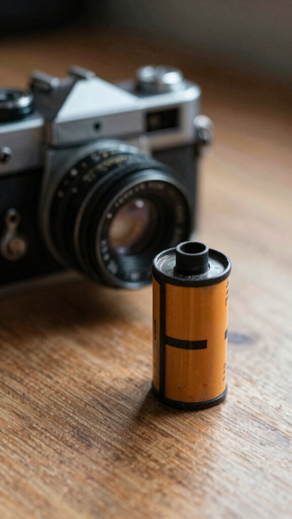 cozy vintage leather camera