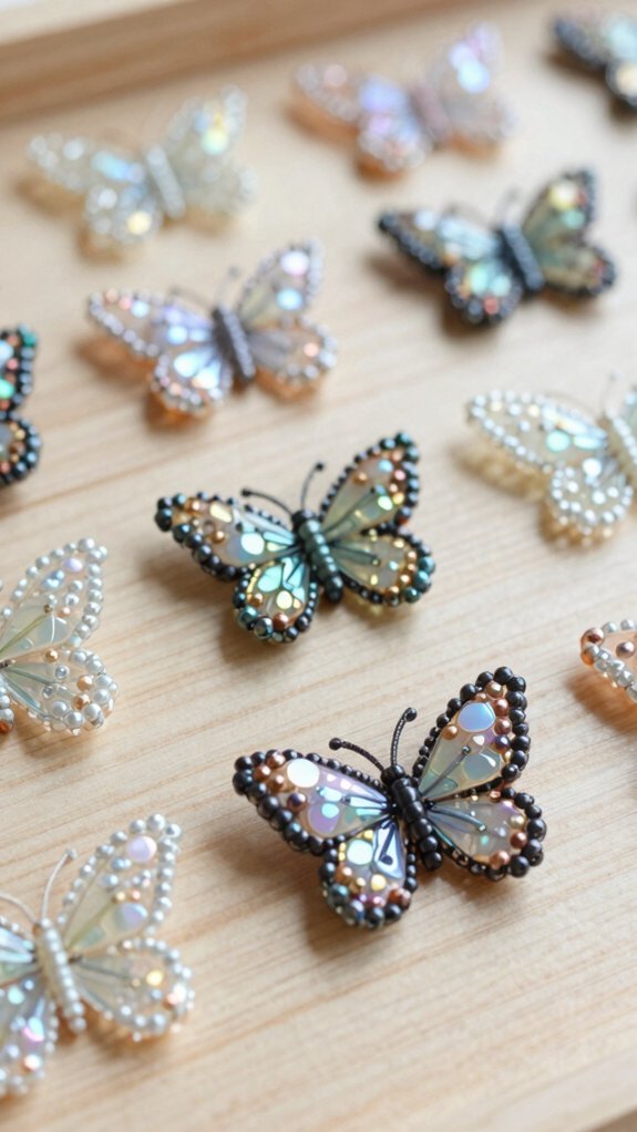crisp symmetrical butterfly wings