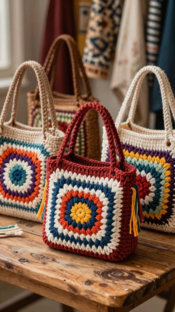 custom cozy crochet bags