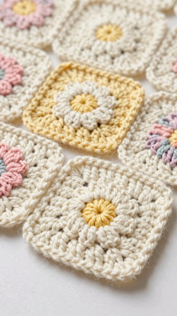 daisy granny square petals