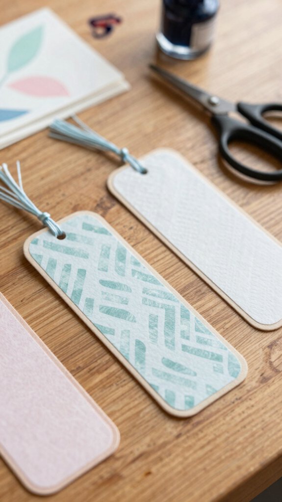 decorative fabric tassel bookmarks
