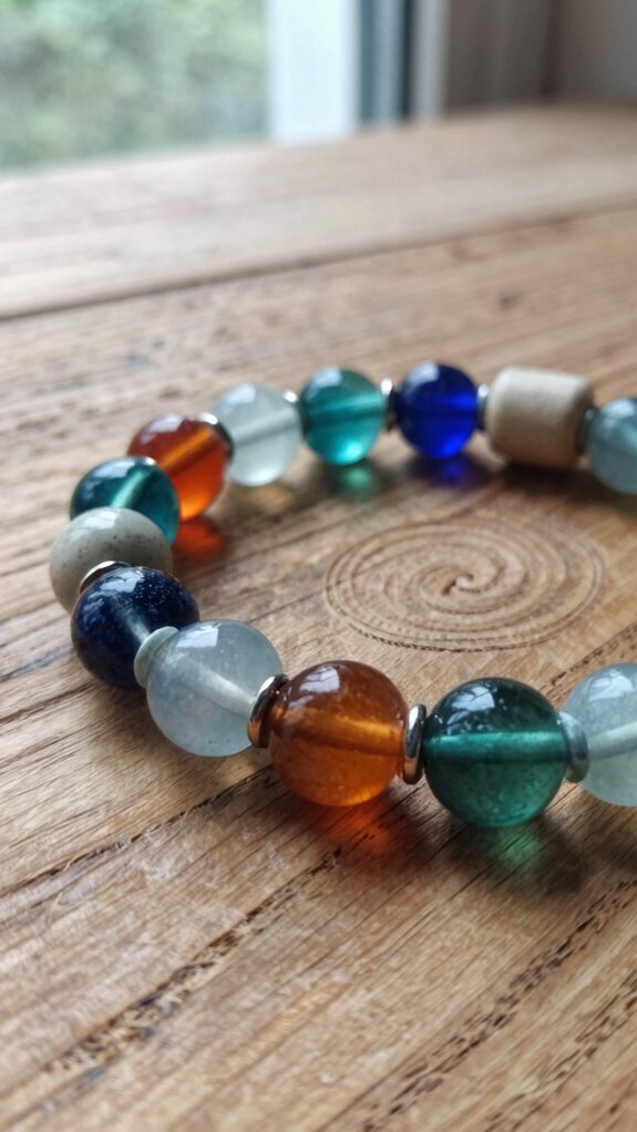 double knot elastic bead bracelet