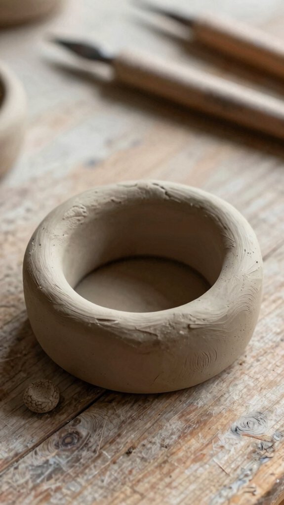 easy air dry clay ring dish