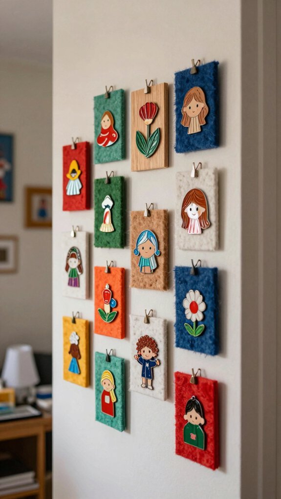 easy swap photo clip wall