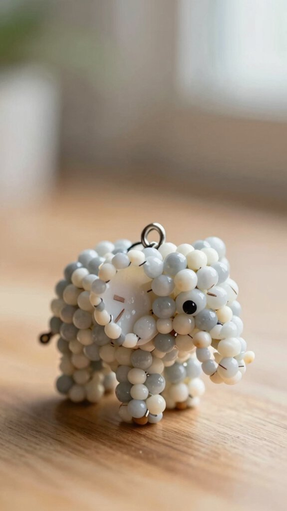 elephant keychain bead technique