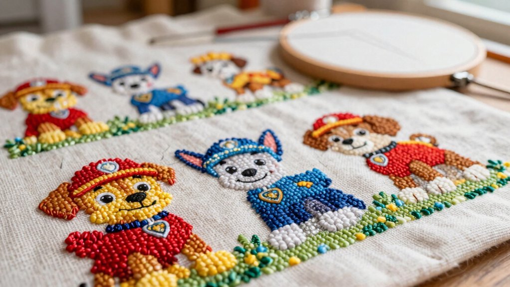 free paw patrol cross stitch