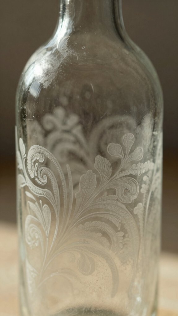 frosted etched bottle designs