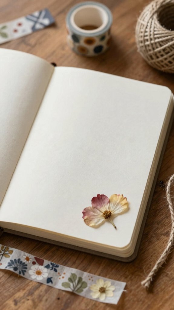 geometric washi tape notebook