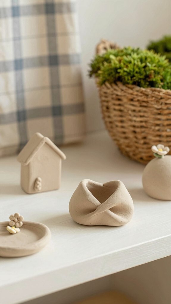 handmade mushroom shelf decor