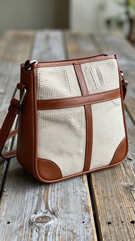 leather tabs at stress points