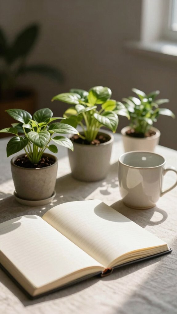 low maintenance tiny plant setup
