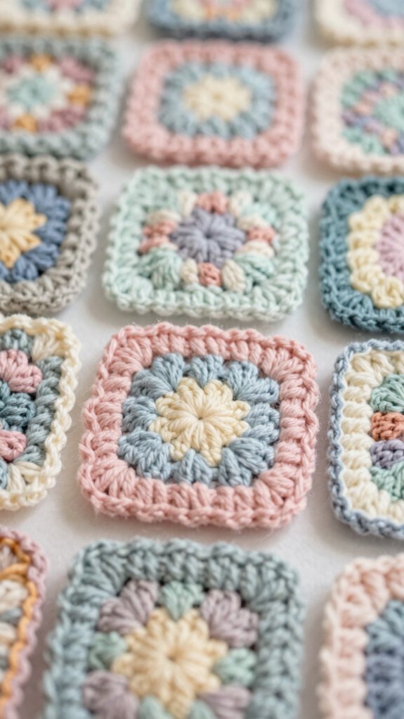 magic ring granny square steps