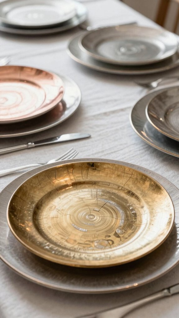 metallic charger color pairings guide