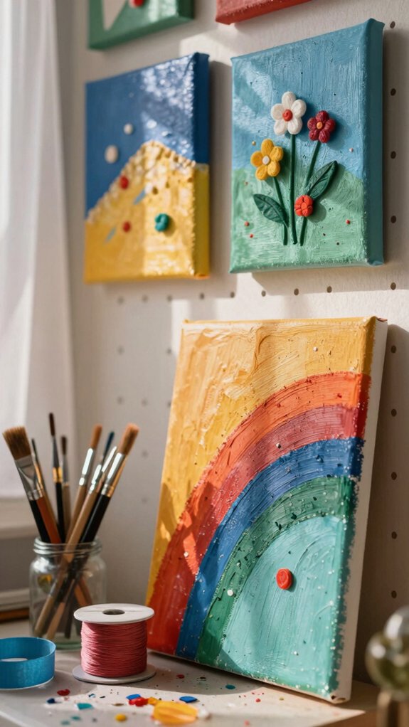 mini canvas acrylic wall art