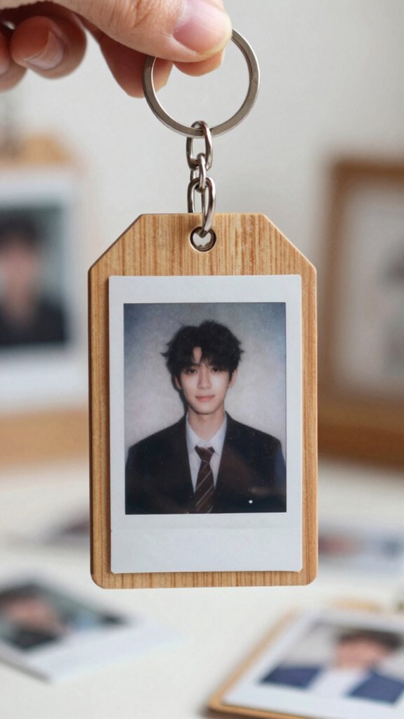 mini photo keychain charm diy