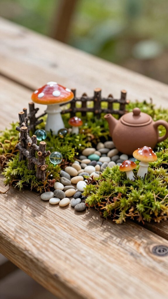 mini zen fairy terrarium tray