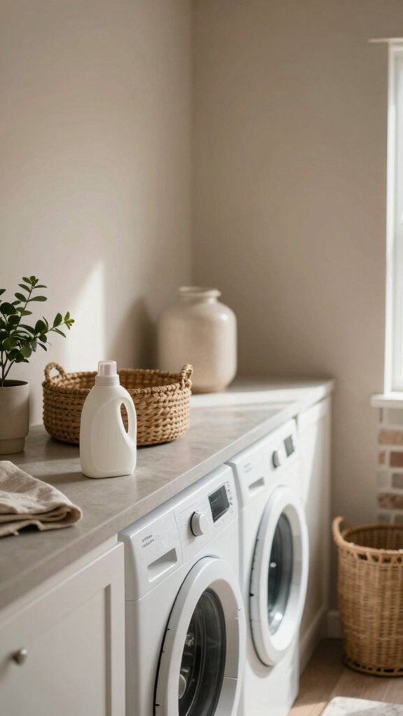 neutral laundry room color palette