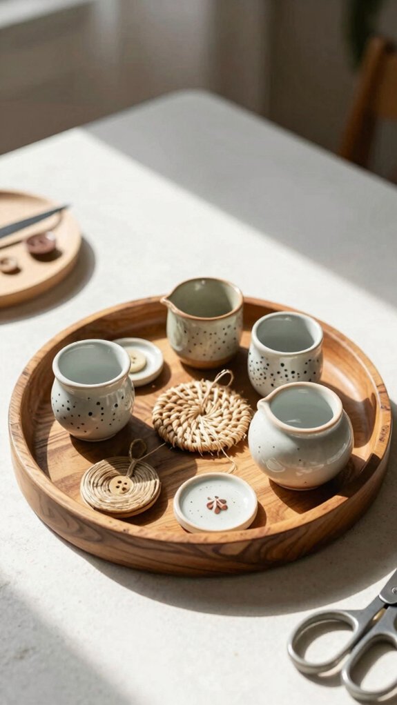ornate mod podge decorative trays