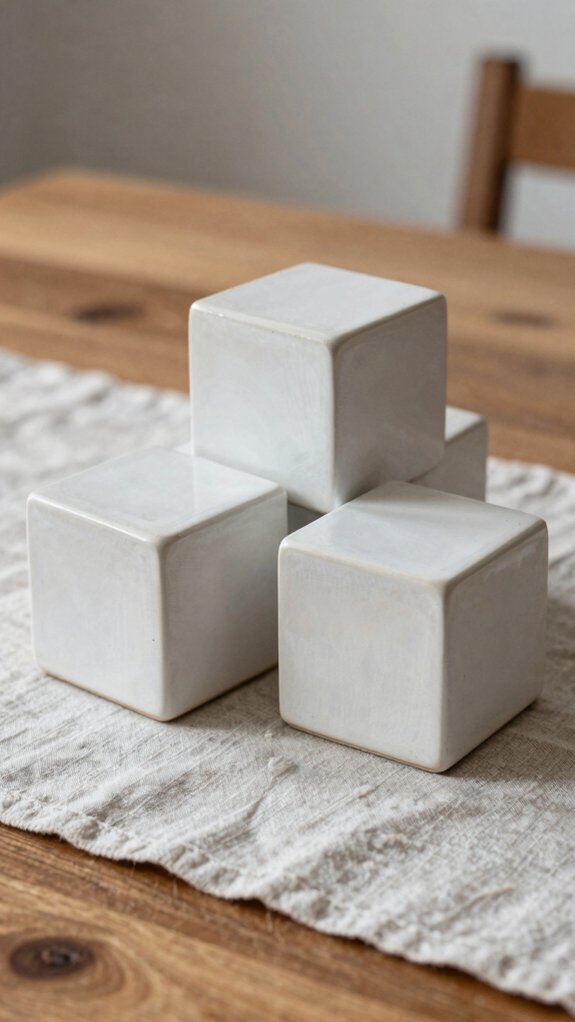 painted cube dining table d cor