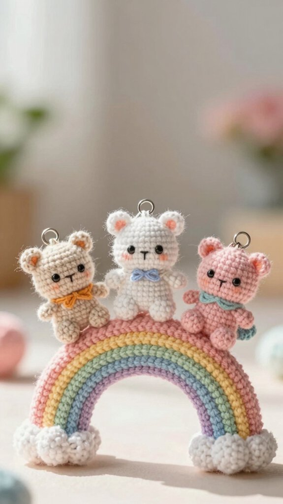 pocket sized crochet animal charm