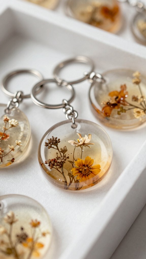 polished resin keychain packaging