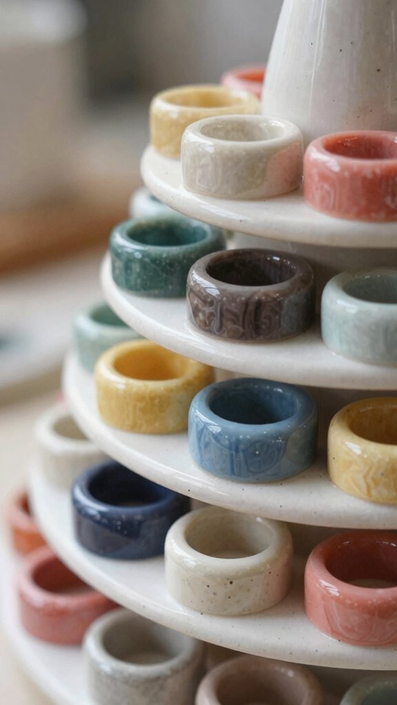 polymer clay ring cone mold