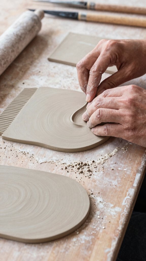 prep clay for smooth slabs