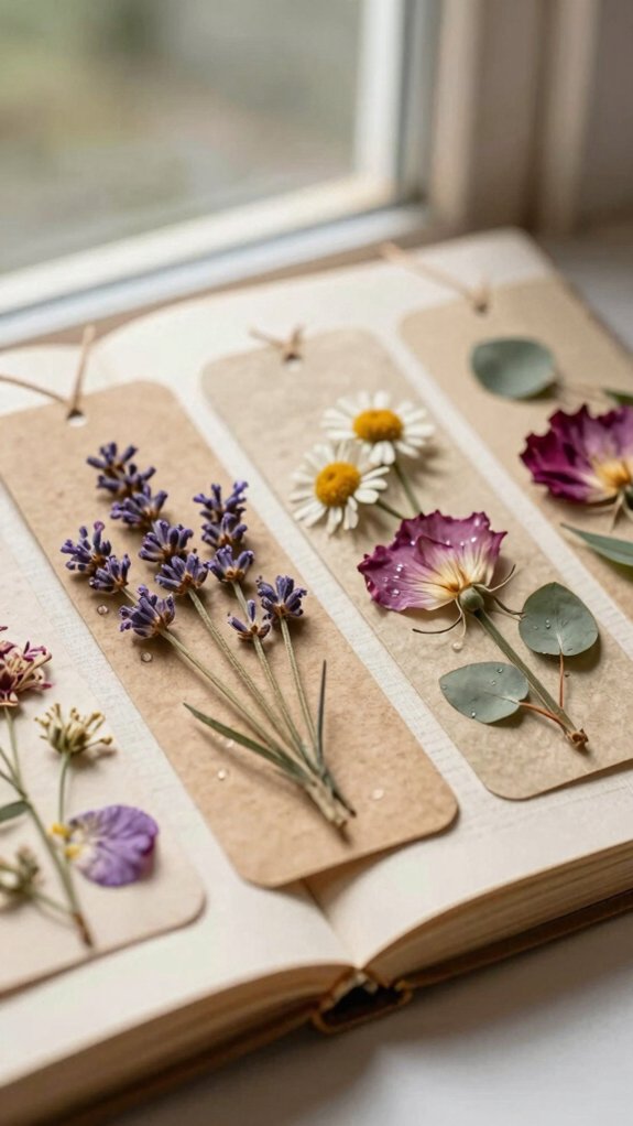 press small summer flowers