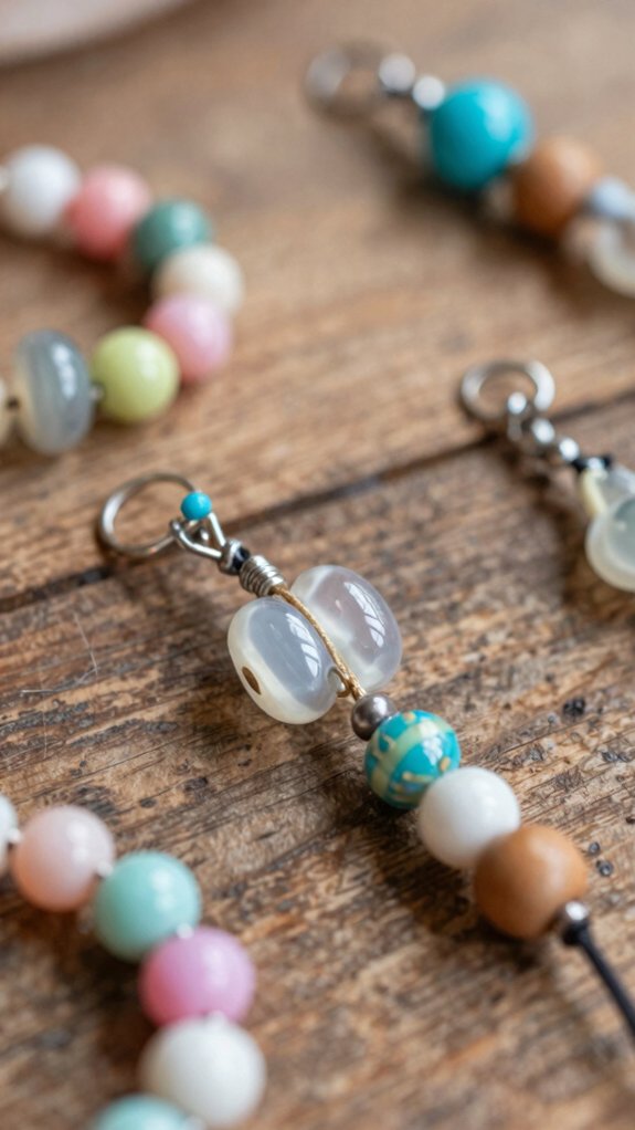 quick diy beaded bag charms