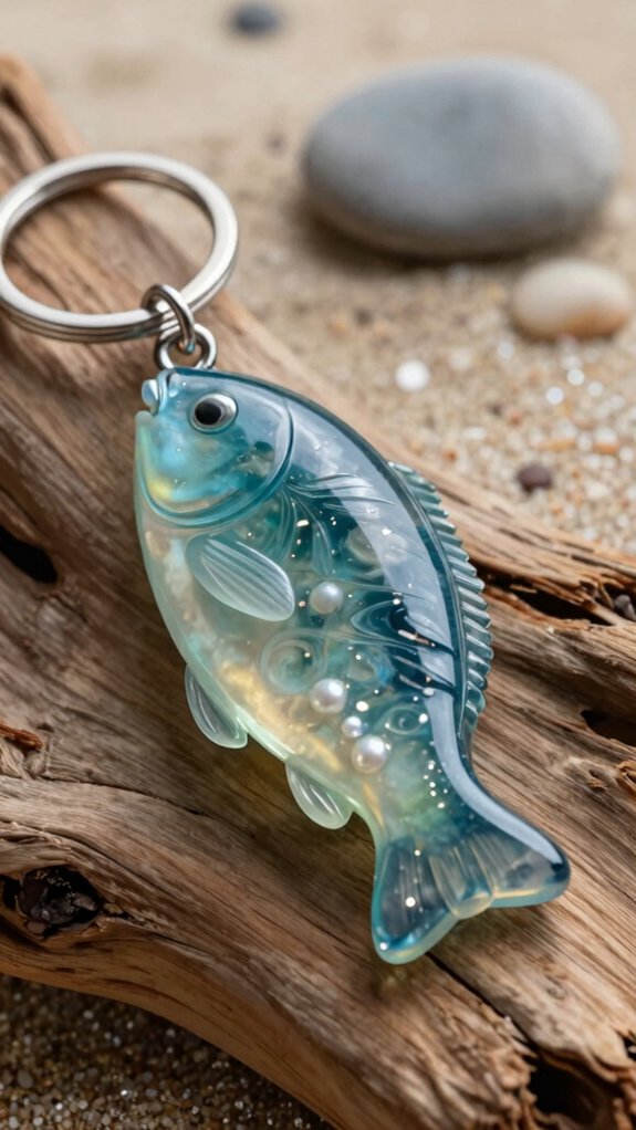 resin ocean fish keychain guide