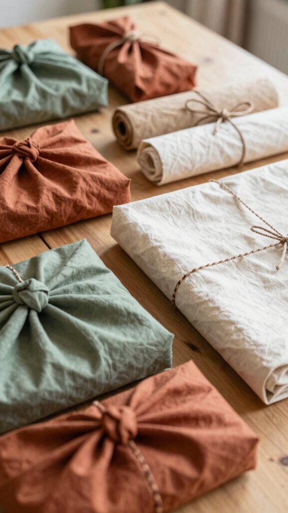 reusable eco fabric gift wraps