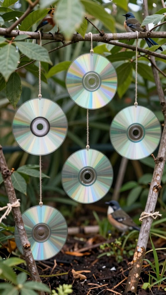 shiny cd flash bird repellent