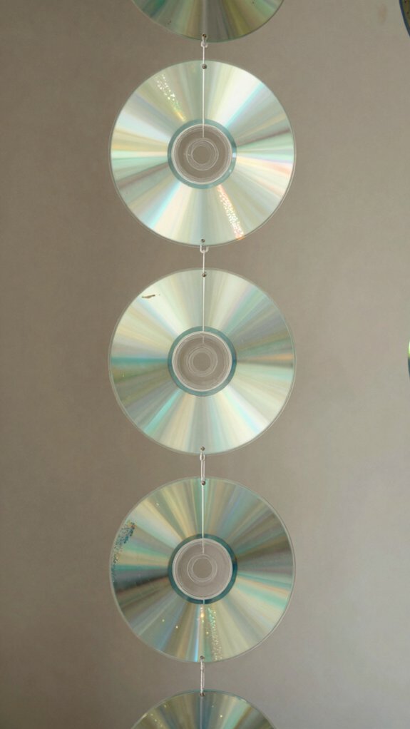 shiny cd wind mobile craft