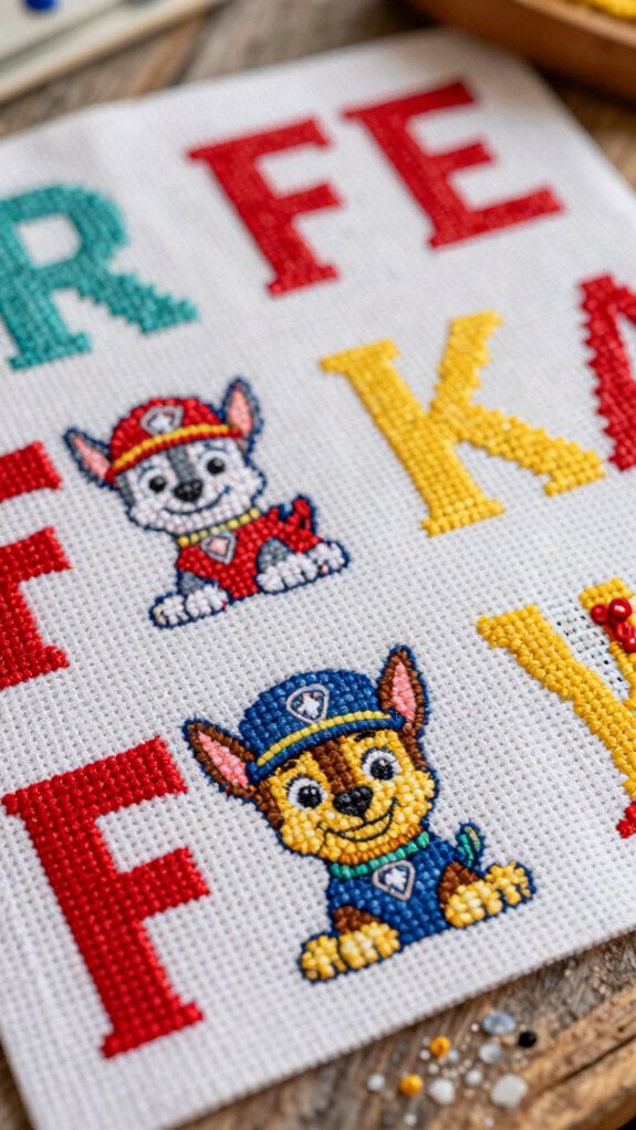 simple cute paw patrol name designs